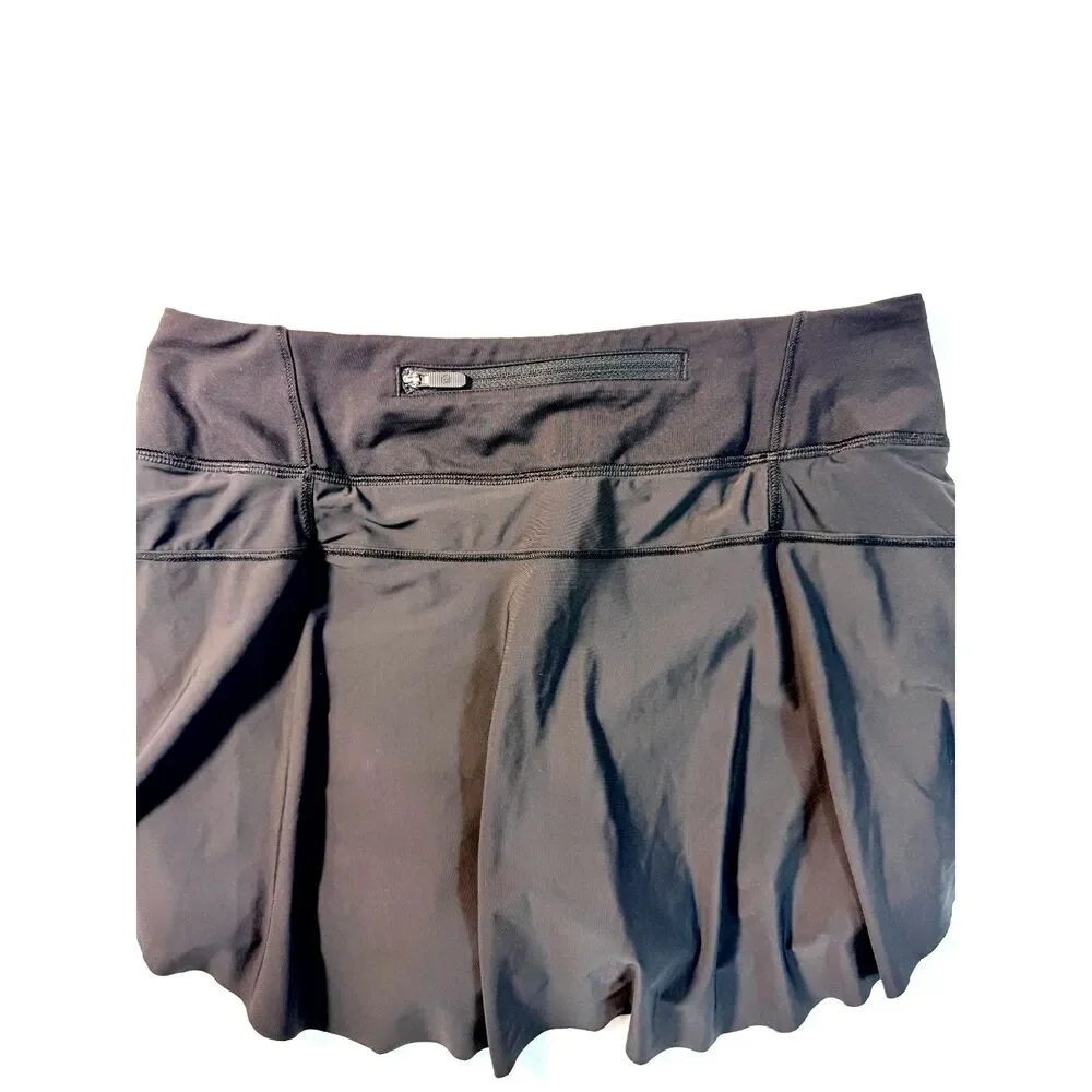 Lululemon Women’s Size 4 Black Running Skort Built-In Shorts Pockets